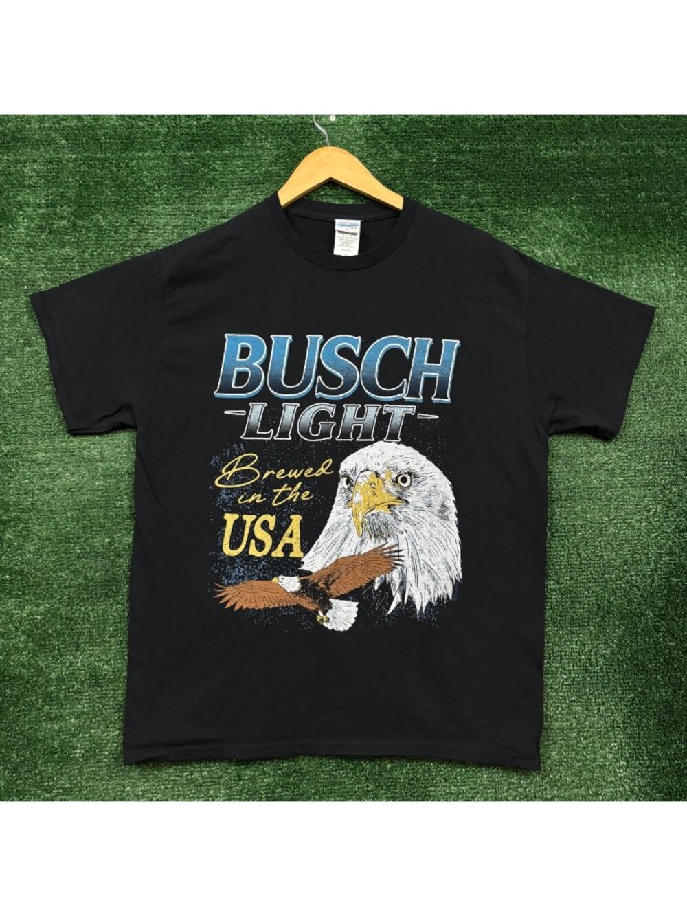 Junk Food x Busch Light Brewed in the USA T-Shirt Size Medium